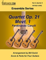 Bill Swick's Year 3, Quarter 3 - Advanced Ensembles for Quartets Guitar and Fretted sheet music cover